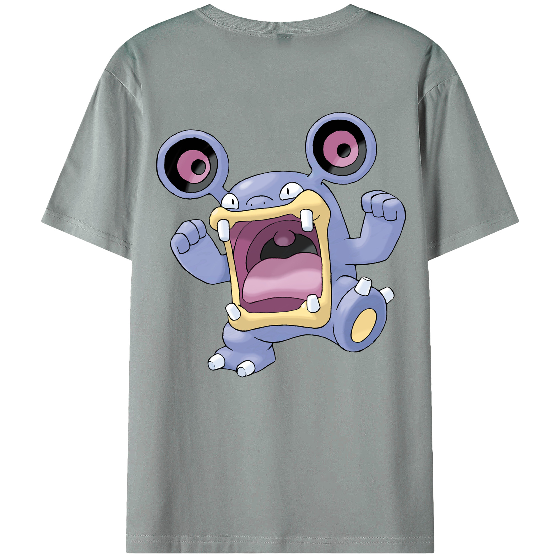 （画像用） ポケットモンスター Pokémon 綿100％ メンズ半袖Tシャツ（バックプリント） 通気性